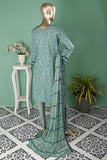 SC-313A-Green - Jasmine | 3Pc Cotton Embroidered & Printed Dress