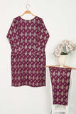 CPTP-14B-Maroon | 2Pc Cotton Printed Dress With Trouser