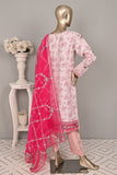 DSO-004A-Baby pink - Roheen Luxe | 3Pc Ready to Wear Organza Embroidered Dress