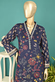 SC-365B-Navy Blue - Bloom | 3Pc Cambric Embroidered & Printed Dress