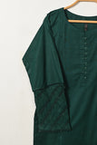 LSTP-2B-Green | 2Pc Lawn Slub Dress With Lawn Slub Trouser