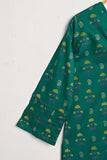 CPTP-16B-Green | 2Pc Cotton Printed Dress With Trouser