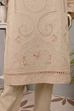 SC-369B-Skin- Swing Circle | 3Pc Jacquard Cambric Embroidered Dress