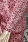 SC-312B-Pink - Inferno | 3Pc Cotton Embroidered & Printed Dress