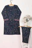 CPTP-8A-NavyBlue | 2Pc Cotton Printed Dress With Trouser