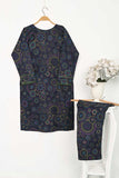 CPTP-8E-Blue | 2Pc Cotton Printed Dress With Trouser