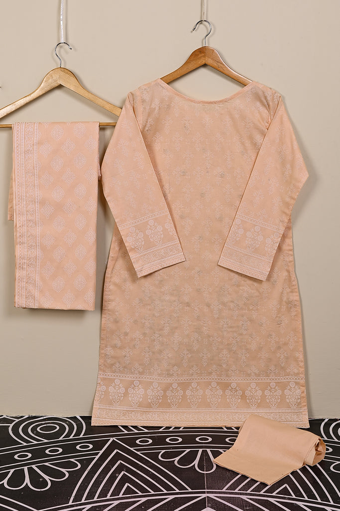 SC-219A-Peach - Absolute-Star | 3Pc Cotton Embroidered & Printed Dress