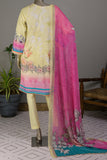 E2-09 | 3Pc Lawn Embroidered & Printed Dress
