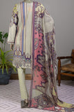 E2-04 | 3Pc Lawn Embroidered & Printed Dress