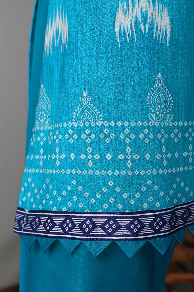 ENB-10 | 3Pc Lawn Embroidered & Printed Dress