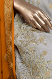 Exotic twist (EM-4B) | 3 Pc Mysoori Embroidered Dress with Handicraft Pearl work with Raw Silk Trouser & Banarsi Chiffon Dupatta