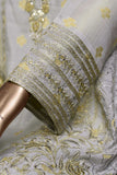 Exotic twist (EM-4B) | 3 Pc Mysoori Embroidered Dress with Handicraft Pearl work with Raw Silk Trouser & Banarsi Chiffon Dupatta