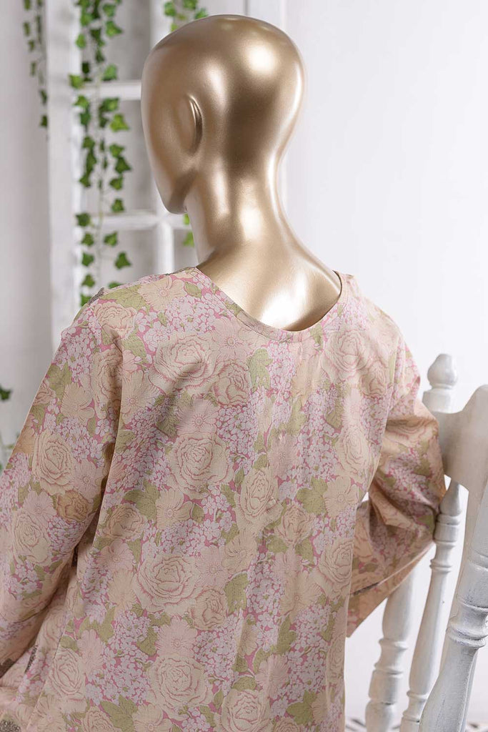 Jhumka Chandi (SC-54B-Pink) Embroidered Cambric Dress with Embroidered Chiffon Dupatta
