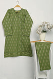 CPTP-10A-Green | 2Pc Cotton Printed Dress With Trouser