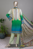 E2-01 | 3Pc Lawn Embroidered & Printed Dress