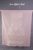 R21-C150-Pink - 3 Pc Semi Unstitched Chiffon Embroidered