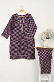 CPTP-13A-Purple | 2Pc Cotton Printed Dress With Trouser