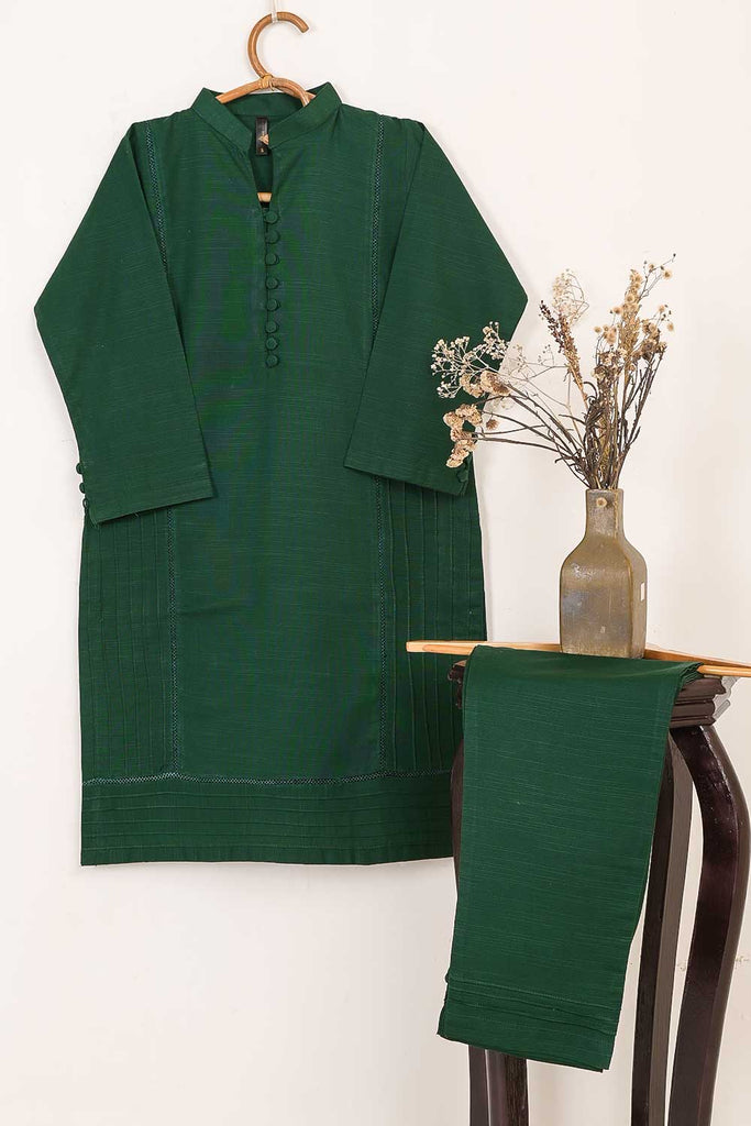 KW-4B-Green | 2Pc Khaddar Dress With Trouser