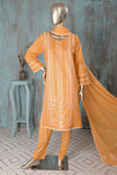 SC-274A-Orange - Aladin | 3Pc Cotton Embroidered & Printed Dress