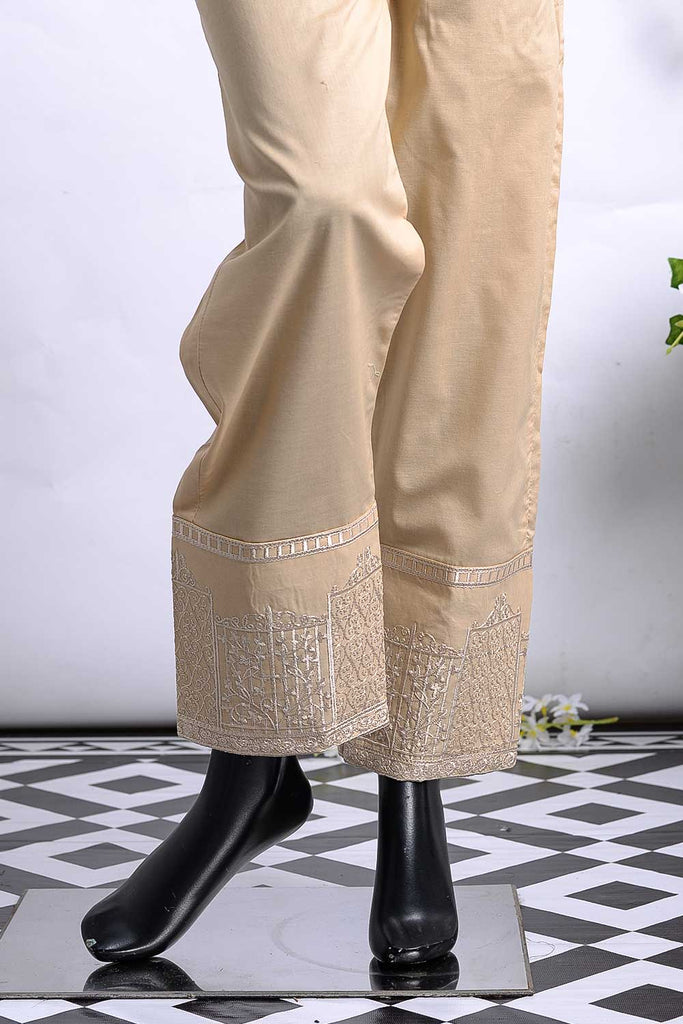 Cambric Embroidered Trouser | Gate Bottom Skin (GP-27C)
