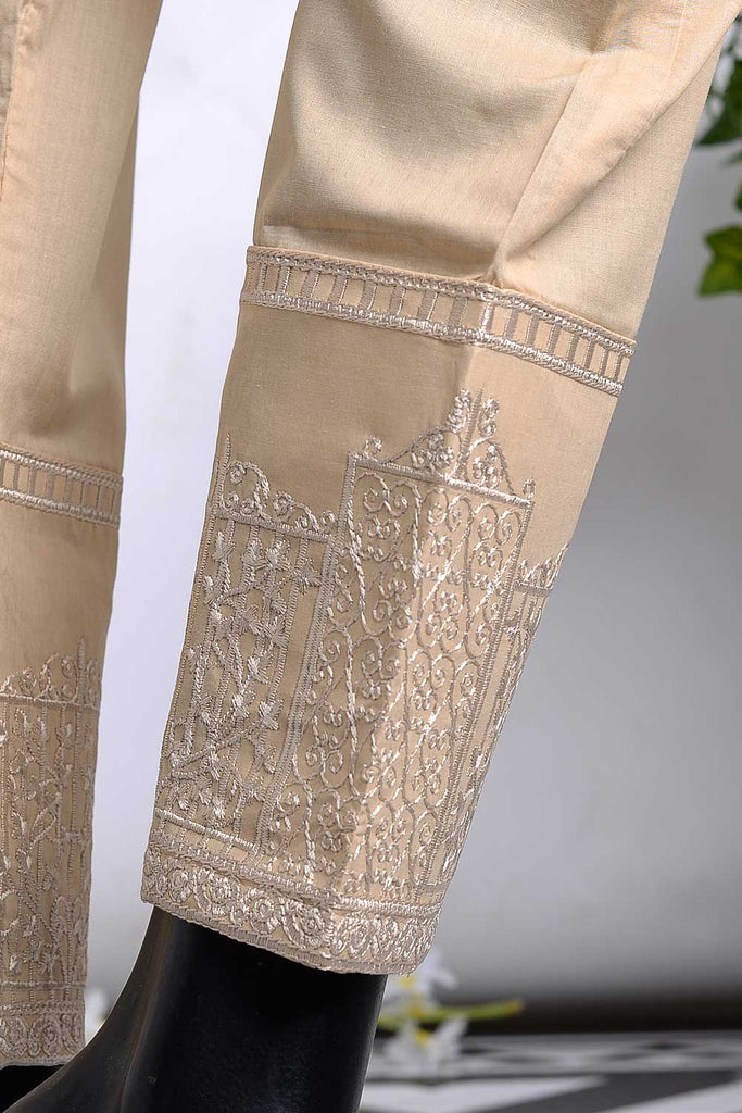 Cambric Embroidered Trouser | Gate Bottom Skin (GP-27C)