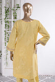 Fuwaara (SC-56A-Yellow) Embroidered Cambric Dress with Embroidered Chiffon Dupatta