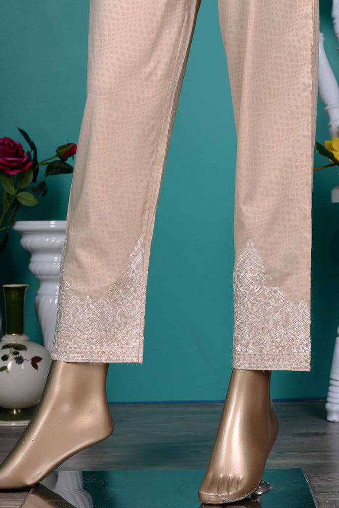 Cambric Printed & Embroidered Trouser | Brio (GP-25C)