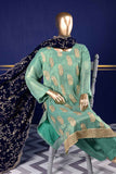 Delicate Sapphire (VS-2D) Unstitched Embroidered Mysoori Shirt with Embroidered Velvet Shawl