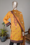 E2-06 | 3Pc Lawn Embroidered & Printed Dress