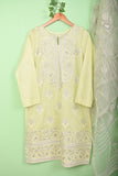 Egyptian Bridge (SC-127C-Yellow) 3Pc Embroidered & Printed Un-Stitched Cotton Dress With Embroidered Net Dupatta