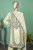 SC-292A-LightYellow - Zarf | 3Pc Cotton Embroidered & Printed Dress