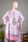 ENB-09 | 3Pc Lawn Embroidered & Printed Dress