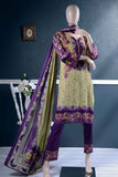 Un-stitched Lawn Printed Dress with Printed Lawn Dupatta (AZ-2A) Orchids