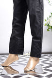 Cambric Embroidered Trouser | Cube Bottom Black (GP-28B)