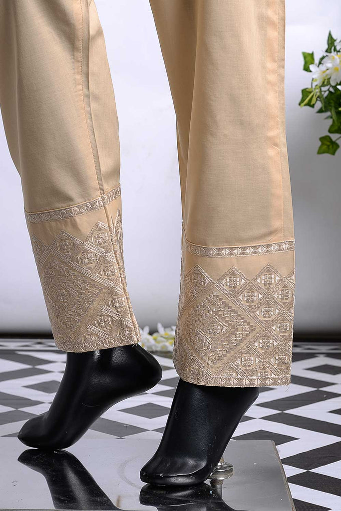 Cambric Embroidered Trouser | Cube Bottom Skin (GP-28C)