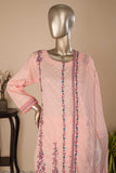 SC-282A-Pink - Fountain | 3Pc Cotton Embroidered & Printed Dress