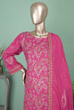 SC-294A-Pink - Triple Zero | 3Pc Cotton Embroidered & Printed Dress
