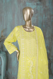 SC-266A-Yellow - Pasoori | 3Pc Cotton Embroidered & Printed Dress