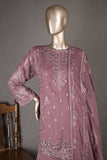 GLS-12B-Purple - Groove | 3Pc Embroidered Un-stitched Chiffon Dress