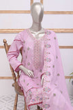 SC-264B-Pink - Saugaat | 3Pc Cotton Embroidered & Printed Dress