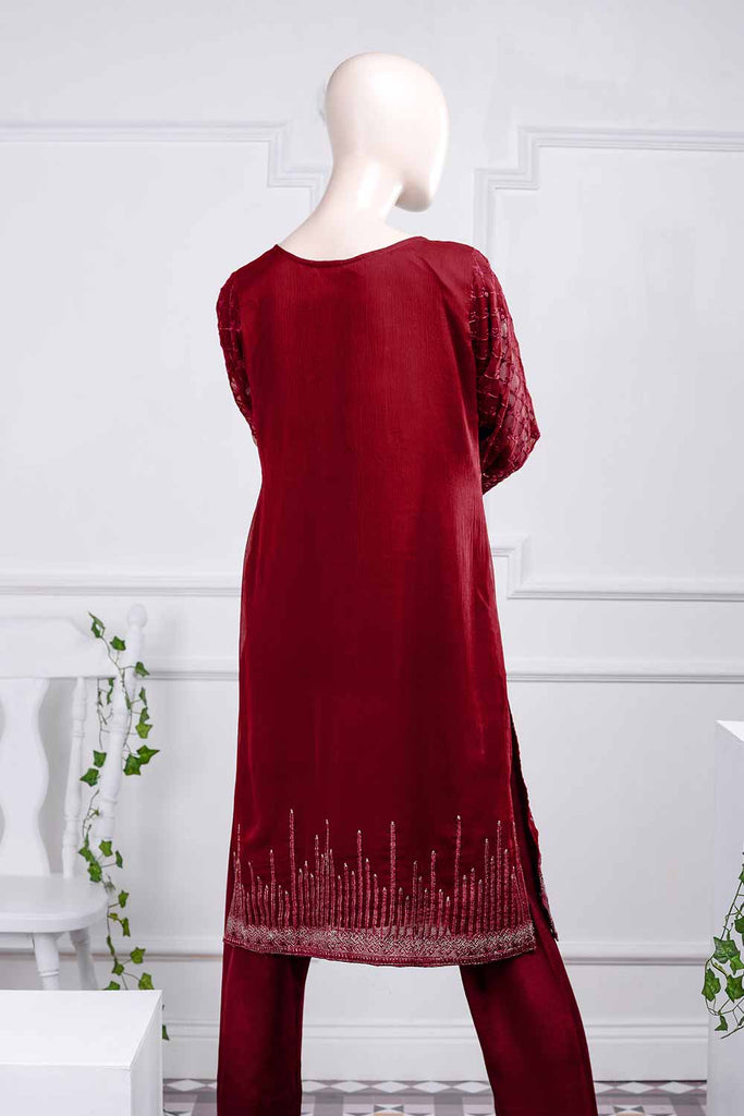 Daedalian (G5-1C) | Embroidered Un-Stitched Chiffon Dress With Embroidered Chiffon Dupatta