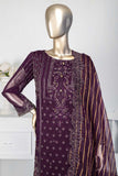 EHPC-2B-Purple - Sadabahar | 3Pc Chiffon Handwork Embroidered Dress