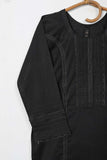 CSTP 1A-Black | 2Pc Cotton Solid Dress With Trouser