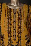 PZK-5A-Mustard - Sheezal | 3PC Unstitched Embroidered Khaddar dress