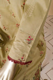 SC-275B-Khaki - Dastoor | 3Pc Cotton Embroidered & Printed Dress