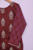 SC-203B-Maroon - Perfect Aroma | 3Pc Cotton Embroidered & Printed Dress