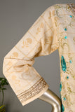 SC-19C-Peach - Umbrella | 3Pc Cotton Embroidered & Printed Dress