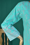(CC-3E-Sky Blue) | 3 Pc Unstitched Printed Cambric Dress