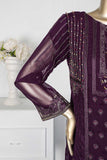 EHPC-2B-Purple - Sadabahar | 3Pc Chiffon Handwork Embroidered Dress