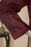 SC-278A-Maroon - Burning Herbs | 3Pc Cotton Embroidered & Printed Dress